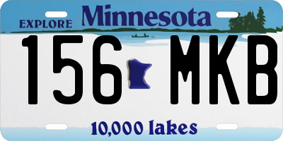 MN license plate 156MKB