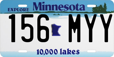 MN license plate 156MYY