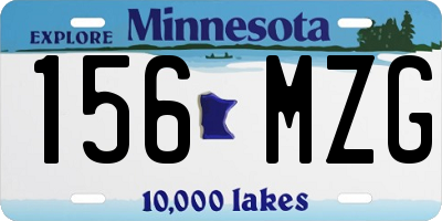 MN license plate 156MZG