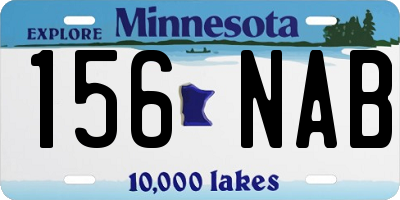 MN license plate 156NAB