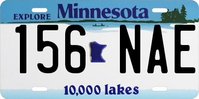 MN license plate 156NAE