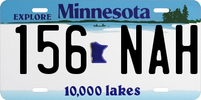 MN license plate 156NAH