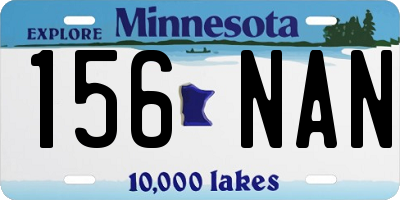 MN license plate 156NAN