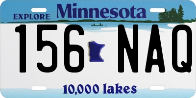 MN license plate 156NAQ