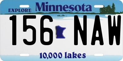 MN license plate 156NAW