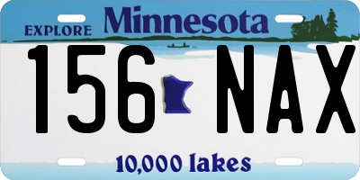 MN license plate 156NAX