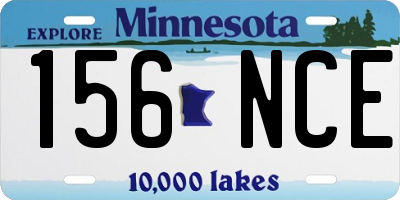 MN license plate 156NCE