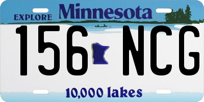 MN license plate 156NCG