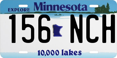 MN license plate 156NCH