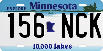 MN license plate 156NCK
