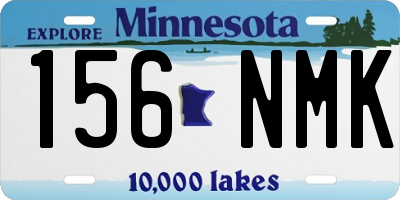 MN license plate 156NMK