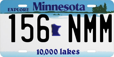 MN license plate 156NMM