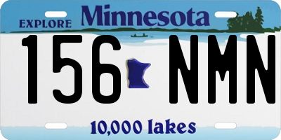 MN license plate 156NMN