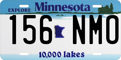 MN license plate 156NMO