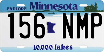 MN license plate 156NMP