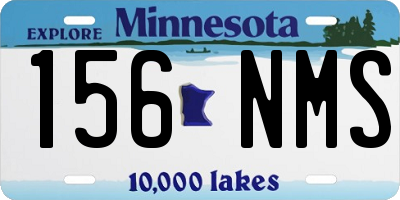 MN license plate 156NMS