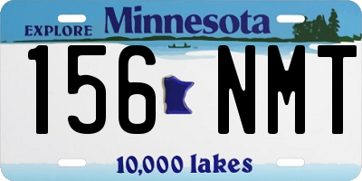 MN license plate 156NMT