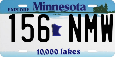 MN license plate 156NMW