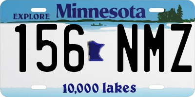 MN license plate 156NMZ