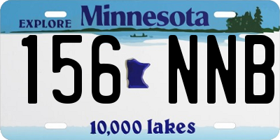 MN license plate 156NNB