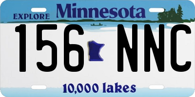 MN license plate 156NNC