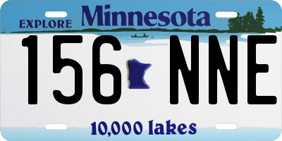 MN license plate 156NNE