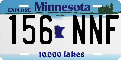 MN license plate 156NNF