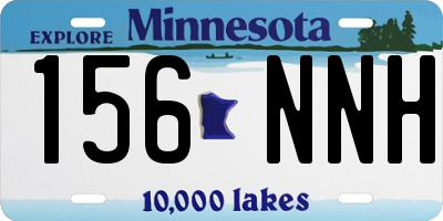 MN license plate 156NNH