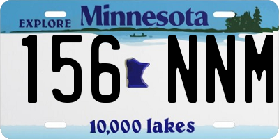 MN license plate 156NNM