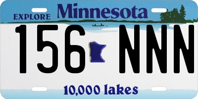 MN license plate 156NNN