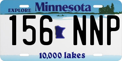 MN license plate 156NNP