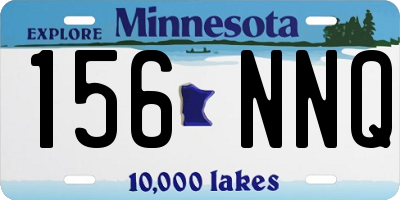 MN license plate 156NNQ
