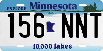 MN license plate 156NNT