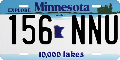 MN license plate 156NNU