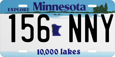 MN license plate 156NNY