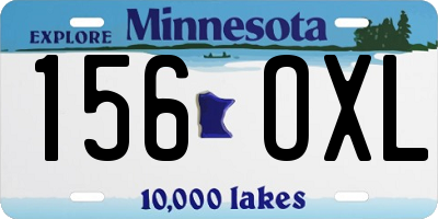 MN license plate 156OXL