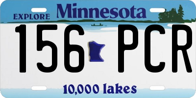 MN license plate 156PCR