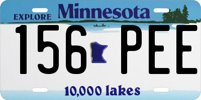MN license plate 156PEE