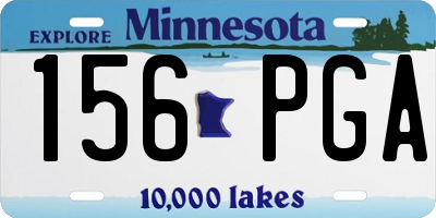 MN license plate 156PGA