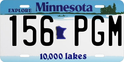 MN license plate 156PGM