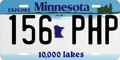 MN license plate 156PHP