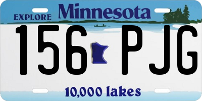 MN license plate 156PJG