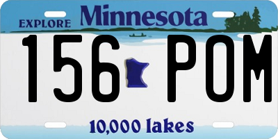 MN license plate 156POM