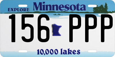 MN license plate 156PPP