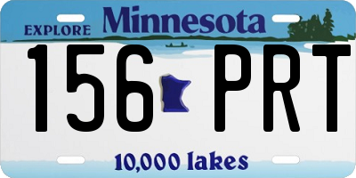 MN license plate 156PRT