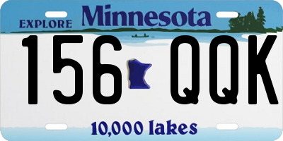 MN license plate 156QQK