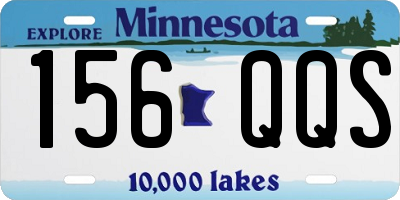 MN license plate 156QQS