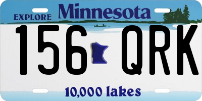 MN license plate 156QRK