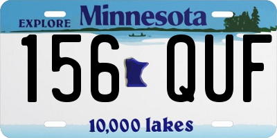 MN license plate 156QUF