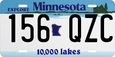 MN license plate 156QZC